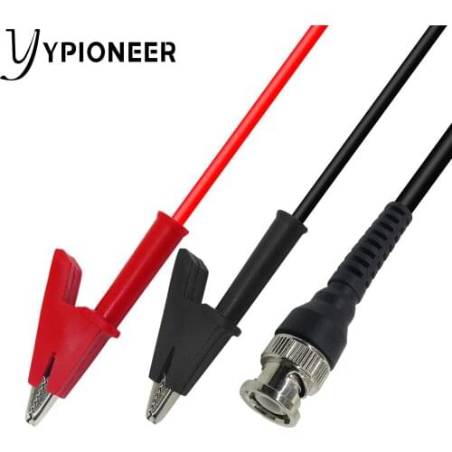 Cleqee P1003 Hot Sale BNC Q9 To Copper Doal Alligator Clip Oscilloscope Test Probe Cable Free Shipping