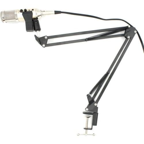 MK-F500TL Studio Microphone USB Condenser Sound Recording with Arm stand For Mobile Phone Computer