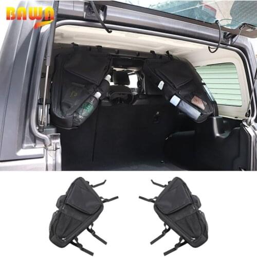 BAWA Storage Bag For JK 2011-2017 Stowing Tidying Door Side Anti-Roll Storage Bag For 4-door Jeep Wrangler JL 2018