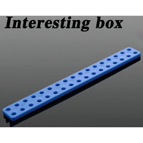 Three colors connecting rod fixing rod 153*18*4mm model material round hole plastic strip 1121