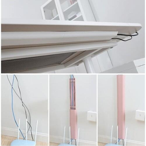 TV Cable Wire Cord Tidy Cover Wall Kit Computer Audio Home Safe Hide Organizer Cable cover