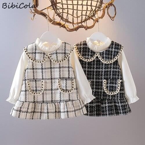 Girls Spring And Autumn Clothing Suits Childrens Western Style, Childrens Fashion Girls Baby Two-piece Suit