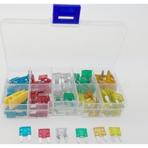 120pcs Car Mini Fuse APM ATM 5A-30A Assortment With Storage Case