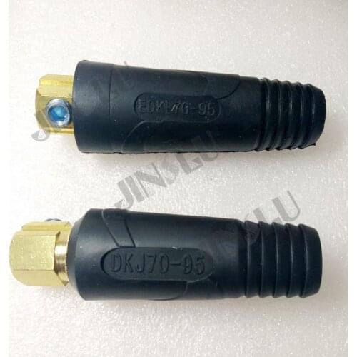 Free shipping 2 pairs of American Style Cable joint 70-95 cable connectors socket and plug for 500A welding machines