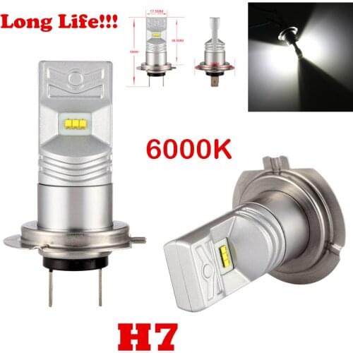 2Pcs Super Canbus 1600LMS H7 Car 80W LumiledsLuxeon ZES Led Light White 6000K For Auto Car Runing Driving Fog Lamp Bulb 12V