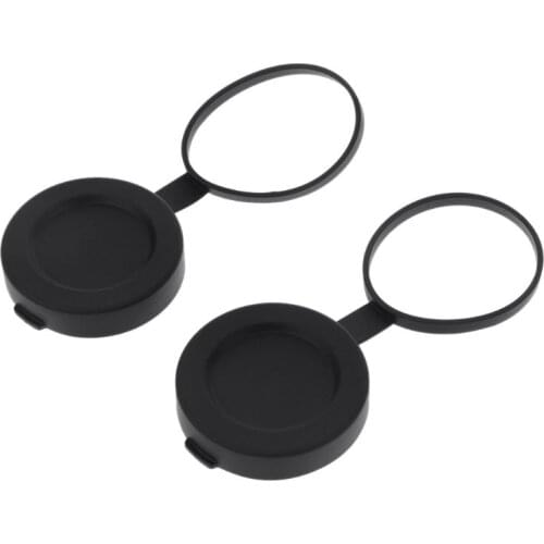 2021 New 2 pieces Binoculars Protective Rubber Objective Lens Cap 42mm for Telescope with Outer Diameter 52-54mm