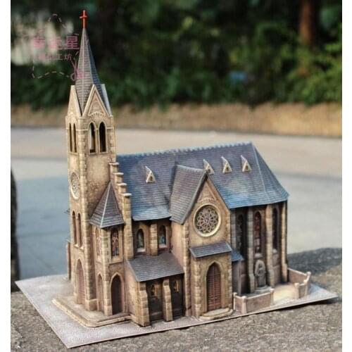 Medieval Building 1/87 Annex 1404 Church 3d Paper Model DIY