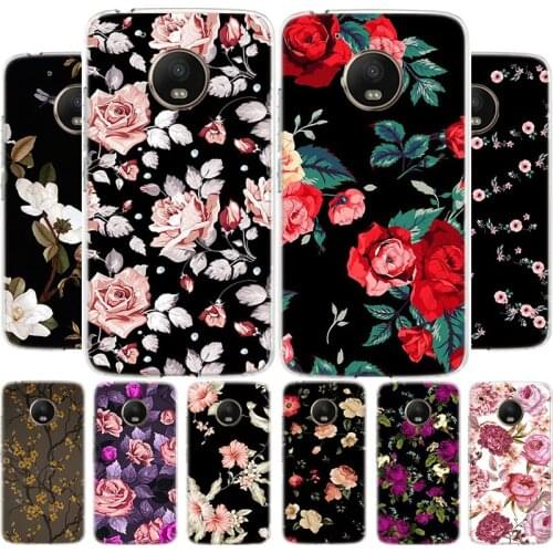 3D Relief Flower Exquisite Phone Case For Motoralo Moto G8 G7 G6 G5 E6 E5 E4 S PLUS PLAY POWER OneMacro Cover Coque soft Silicon