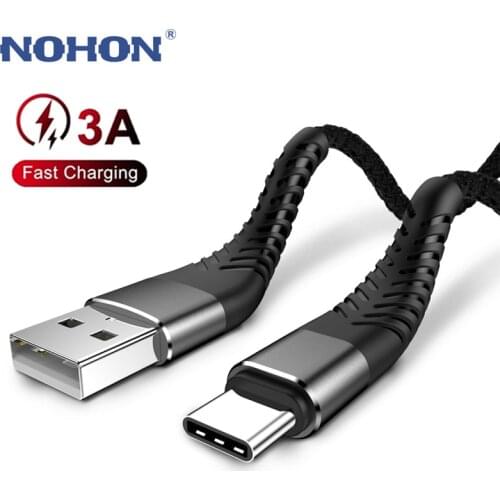 3m 3A Micro USB Type C Phone Charger Charging Cord Quick Charge Mobile Phone Cable Wire for Samsung S20 Xiaomi Redmi Note 10 9 8