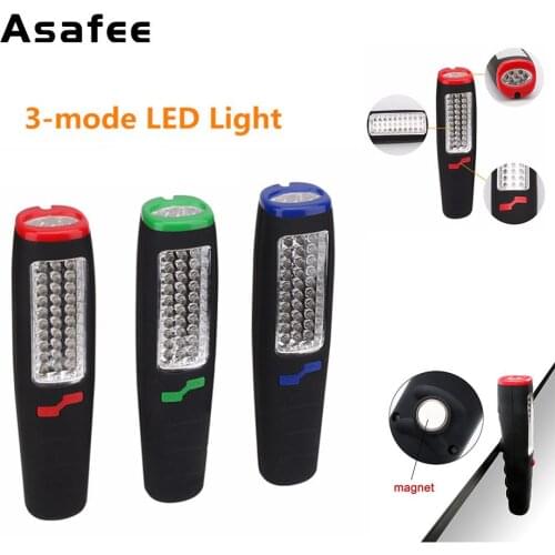 Emergency lights 37 LED Flashlight Work Light Camping Outdoor Lamp With Built-in Magnet and Hook for home workshop Use 3 x AA