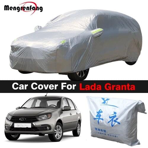 Car Cover Outdoor Anti-UV Sun Snow Rain Fog Dust Resistant Proof Cover For Lada Granta Sedan Estate Hatchback 2011-2021