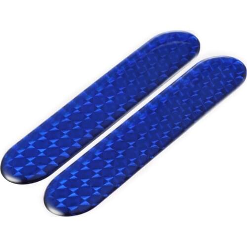 Car Reflective Stickers 2Pcs Auto Door Stickers Safety Mark Strips Warning Tape Decal Reflective Sticker Strips Car Accessories