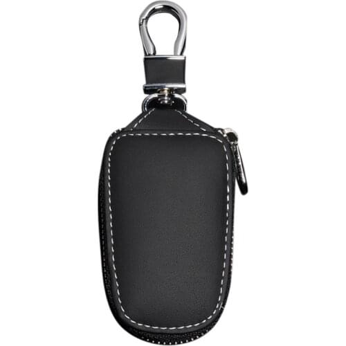 Cowhide Key Case Car Key Protective Cover Genuine Leather Fashion Key Cover Universal Remote Control Bag 5.51*2.28 Inches