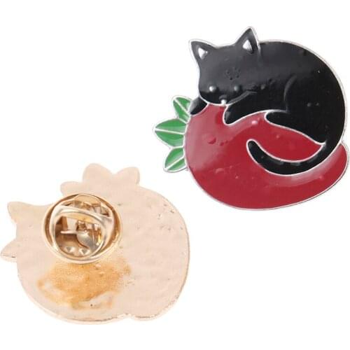 Cartoon Cat Animal Pin Hard Enamel Brooches Badges Lapel Pin For Kids Girls Gifts free shipping products from aliexpress