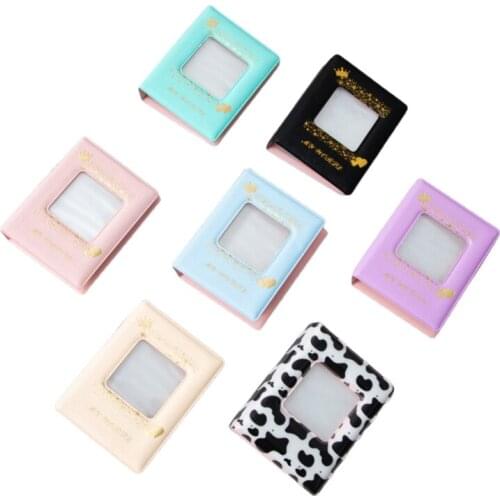 Cow Pattern Hollow Box Photo Album Wedding Photo Memory Books Horizontal and Vertical Portable Family Photo Scrapbook Album