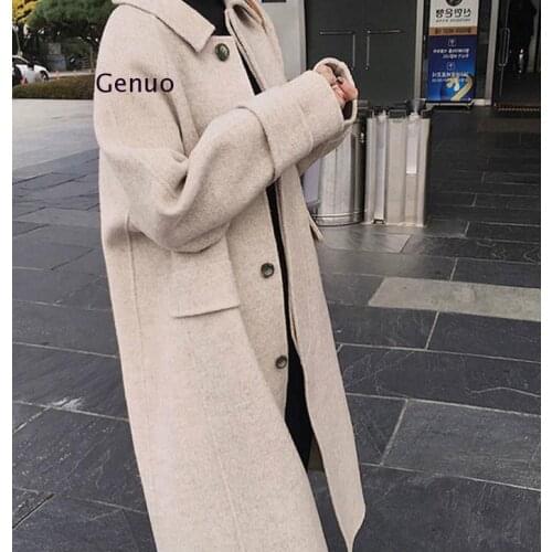 Genuo Women's Beige Coats