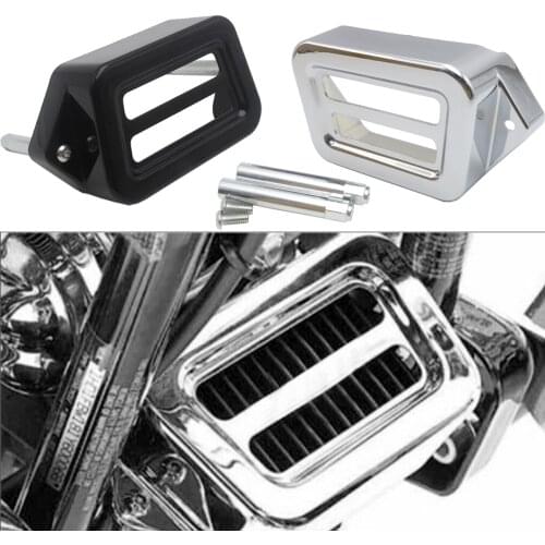 Chrome Motorcycle Aluminum Voltage Regulator Cover W/ Bolts For Harely Road Glide Road King Classic 1998-2008