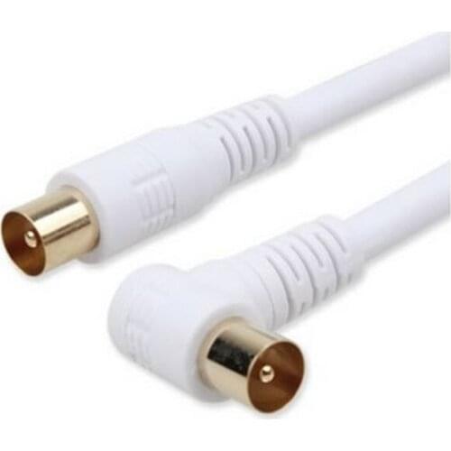 Cable TV closed circuit TV antenna RF cable RF signal 90 Degree cable male to male 1.5m/3m/5m