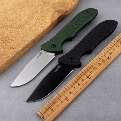 Kershaw Pocket Folding Knife Tactical 154cm Blade Aluminum Handle Multifunction Outdoor Hunting Camp Rescue 7600 Tool