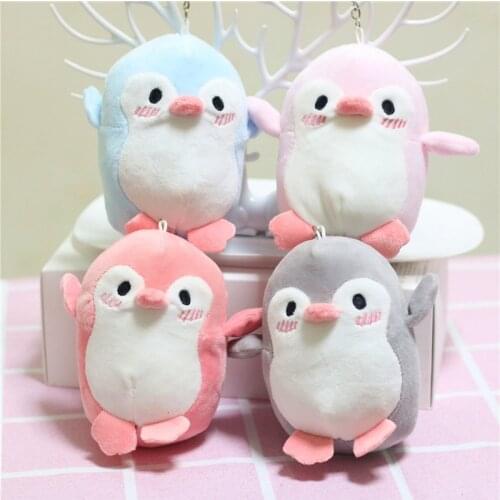 Cute little pendant cartoon plush fat pengui keychain doll cartoon doll children toy doll