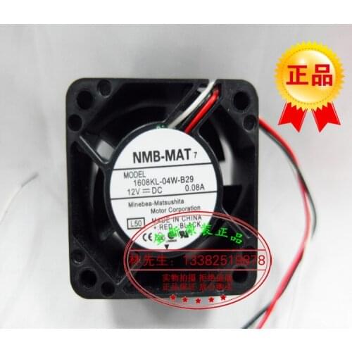 NEW NMB-MAT NMB 1608KL-04W-B29 4020 12V 0.08A frequency cooling fan
