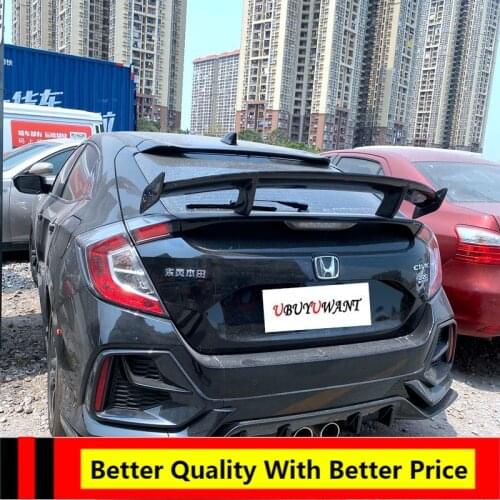 Suitable For Honda 10th Civic 2016-2021 Civic Spoiler, Hatchback Civic GT Modified CARBON FIBER Rear Trunk Spoiler Boot Lip Wing