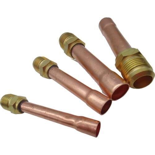 Coupling union between brass SAE flare and ODF copper tube is used in refrigerant circles to reduce jobs by cold connectioning