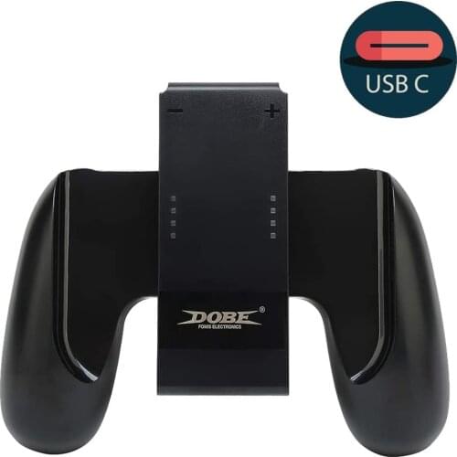 Brand New Grip Handle Charging Dock Station Charger Chargeable Stand for Nintendo Switch Joy-Con NS Handle controller Charger