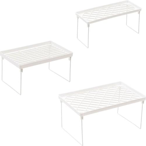 Home Closet Organizer Storage Shelf for Kitchen Rack Space Saving Wardrobe Decorative Cabinet Holder