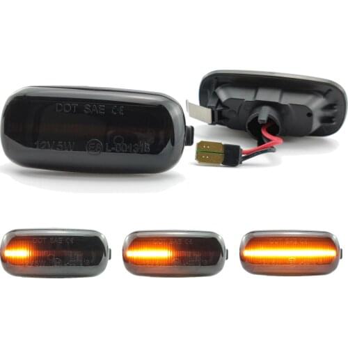 Smoked Side Marker Lamp LED Turn Signal Light Blinker Indicator For Audi A3 S3 8P A4 S4 RS4 B6 B7 B8 A6 S6 RS6 C5 C7