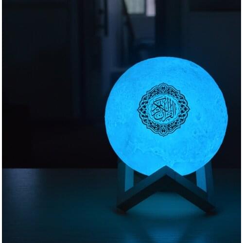 LED Night Light Moon Lamp Moonlight Wireless Quran Speaker Quran Bluetooth Speakers Colorful Remote Control Small Moonlight