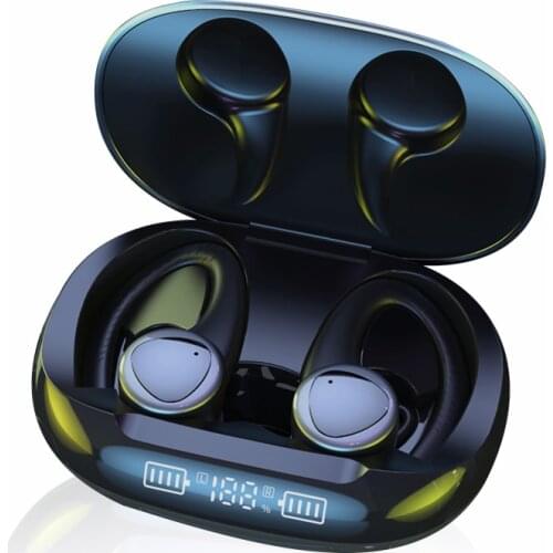 TWS Wireless Sports Headphones Bluetooth 5.1 Ear Hook Earphones CVC Noise Cancelling HIFI Earbuds Headset With Mic for Cellphone