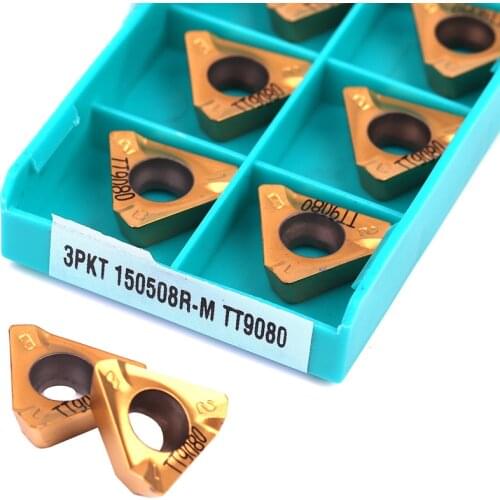 High quality Original 3PKT150508R M TT9080 carbide inserts External Turning Tool CNC metal lathe tool turning insert