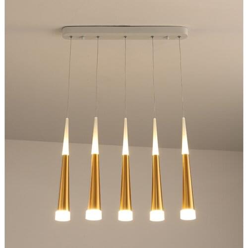 Golden Acrylic Pendant Light Led Room Lamp Suspension Lamp Light Soft Hanging Lighting Fixture For Living Room Bedroom Loft