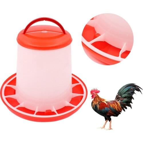 3kg/6kg/9kg Chicken Automatic Feeder Bucket Quail Pigeon Feeder Chicken Feeding Bucket Poultry Animal Bird Feeding Supplies 1Pcs