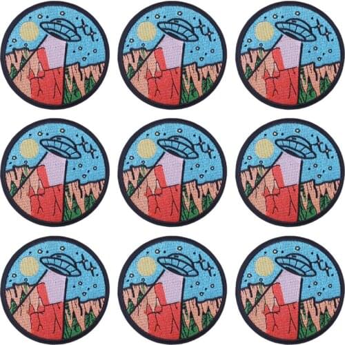 10Pcs/Set Outdoor Nature Adventure Patch For Clothing Iron On Embroidered Patches For Clothes Appliques For DIY T-shirt Badges