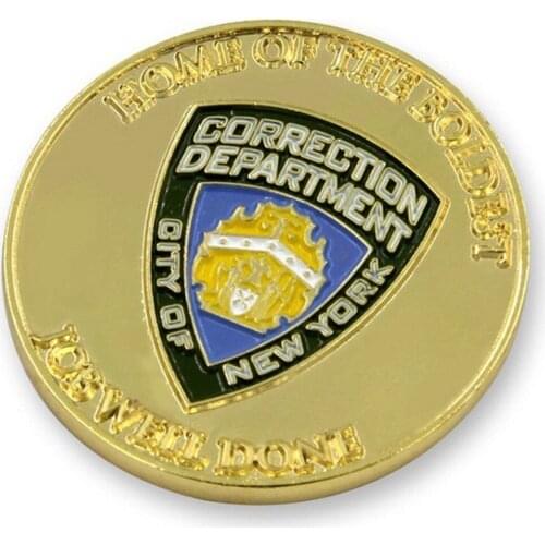 Custom 3D Gold Plated Coin for Promotion Gift high quality factory produced Soft Enamel Souvenir coins