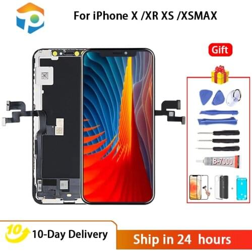 AAA+++ For iPhone X XS OLED With 3D Touch Digitizer Assembly LCD Screen Replacement Display For iPhoneX LCD No Dead Pixel