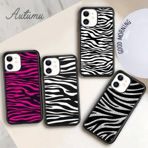 Zebra Phone Case for iPhone 11 12 Pro Max mini X XR XS SE 2020 5 6S 7 8 Plus Samsung Galaxy S8 S9 S10 Cover shell