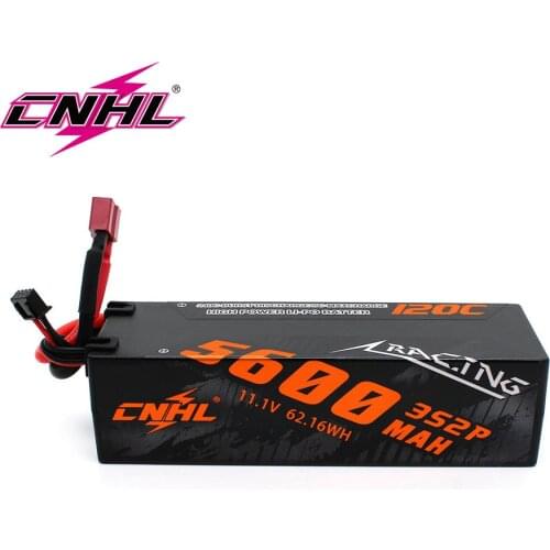 CNHL Lipo 3S 11.1V Battery 5600MAH 120C Racing Series Hard Case Car For RC Cars RC Parts With T Deans Plug