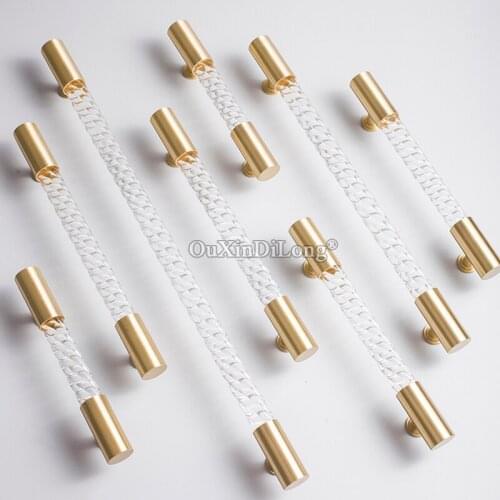 Luxury European 10PCS Brass+Acrylic Cabinet Door Handles and Knobs Cupboard Wardrobe Closet Drawer Kitchen Cabinet Pulls Handles