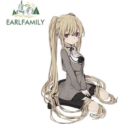 EARLFAMILY 13cm x 9cm For Paryi Anime Girl Creative Car Sticker Air Conditioner Decal Creative Laptop Waterproof Car Assessoires