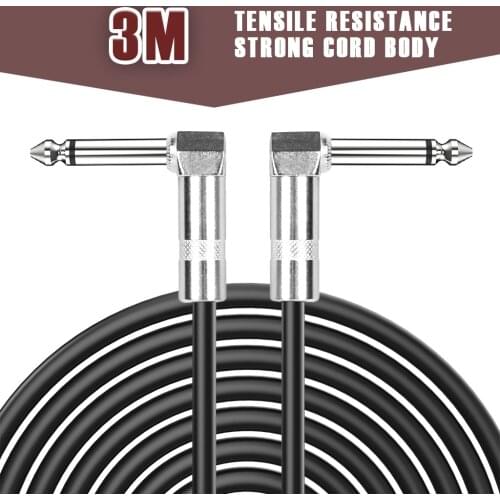 NAOMI Guitar Cable Bass Cable 3M 6.35MM Guitar Cable Leads 002 Musical Instrument Part & Accessories New