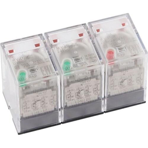 HOT NEW MY4N-GS MY4N GS MY4NGS 12V 24V 220V relay 12VDC DC12V 24VDC DC24V 220VAC AC220V 3A 14PIN