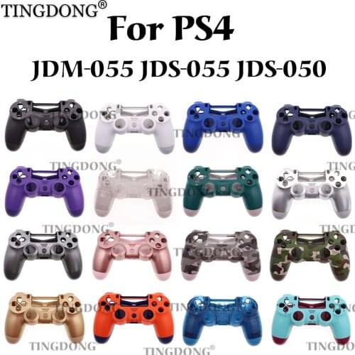 Game Controller Full Housing Case Shell Buttons Replacement Set For PS4 Pro JDS 055 JDM-050 JDM-055 Mod Kit DIY Repair Cover