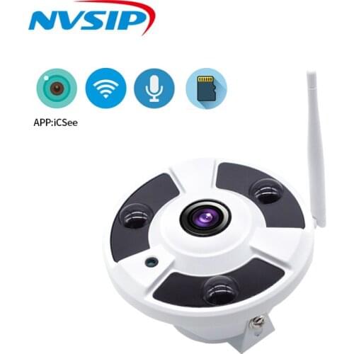 IP Camera WiFi Fisheye 180 Panoramic Camera ONVIF P2P Motion Detect Alert Dome Security IP WiFi 1080P Indoor Camera ICsee