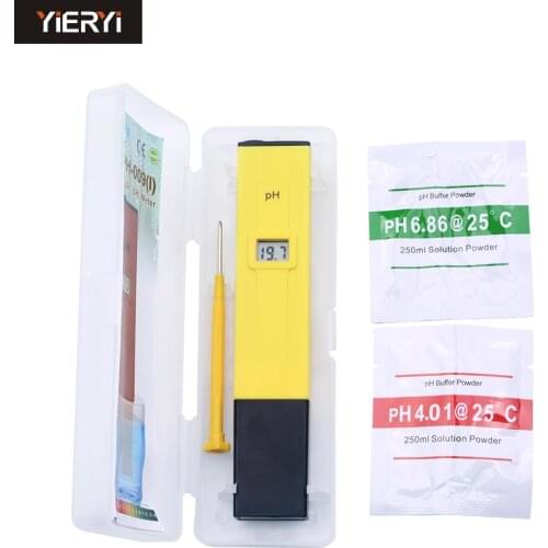 Yieryi Pocket Pen Wate Test Digital PH Meter Tester PH-009 IA 0.0-14.0pH for Aquarium Pool Water Laboratory