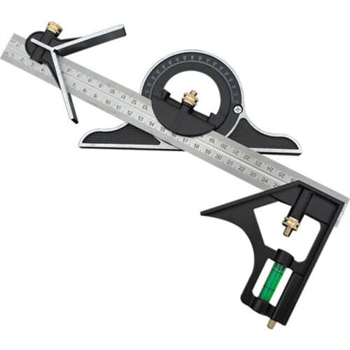 300mm Woodworking Stainless Steel Multifunction Combination Ruler Goniometer Industrial Design Construction