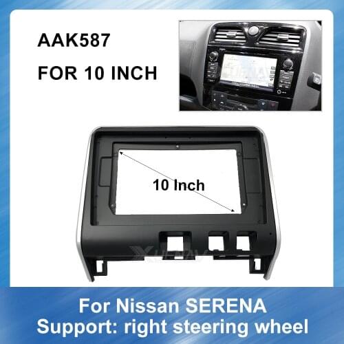 10 Inch 2 Din Car Auto Radio Multimedia fascia for Nissan SERENA Stereo DVD Dash Kit Trim Fascia Panel Adapter Installatio