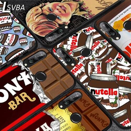 Chocolate Peanut Butter For Huawei Y5 6 7 8 9 Y5P Y6S Y6P Y7P Y7A Y8P Y8S Y9A Y9S 2018 2019 2020 Pro Prime Black Soft Phone Case